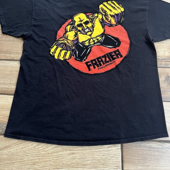 Powell Peralta Skateboards Shirt Mike Frazier Yellow Man Black Mens XLarge - Picture 6 of 13